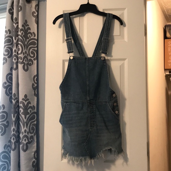 Denim Overall Dress with Buckles from Free People - Picture 1 of 6